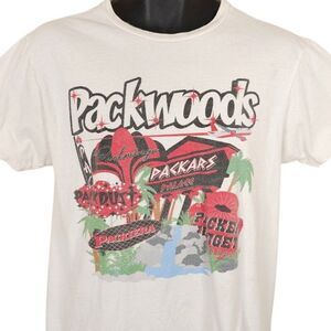 Packwoods Las Vegas T Shirt Mens Size Medium White Cannabis Dispensary
